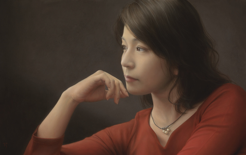 塩谷 亮、髪、厳選、希少画集・額装画、写実、人気作品、新品